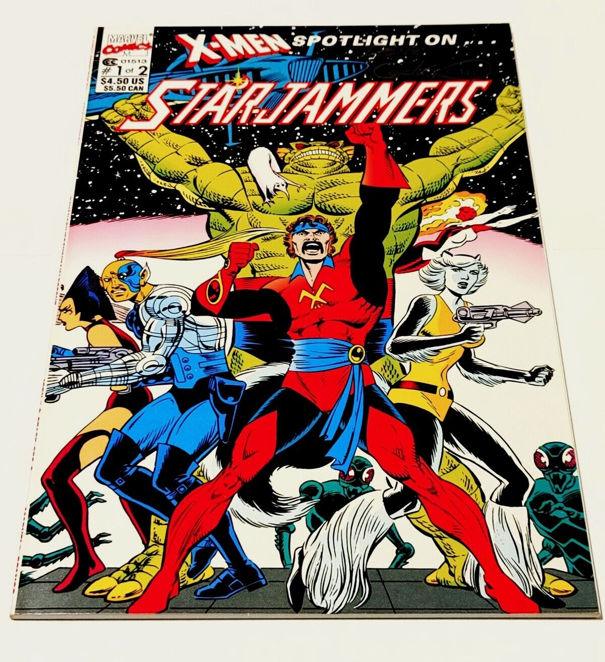 X-Men Spotlight on... Starjammers #1 Signed by Dave Cockrum (Marvel Comics 1990)