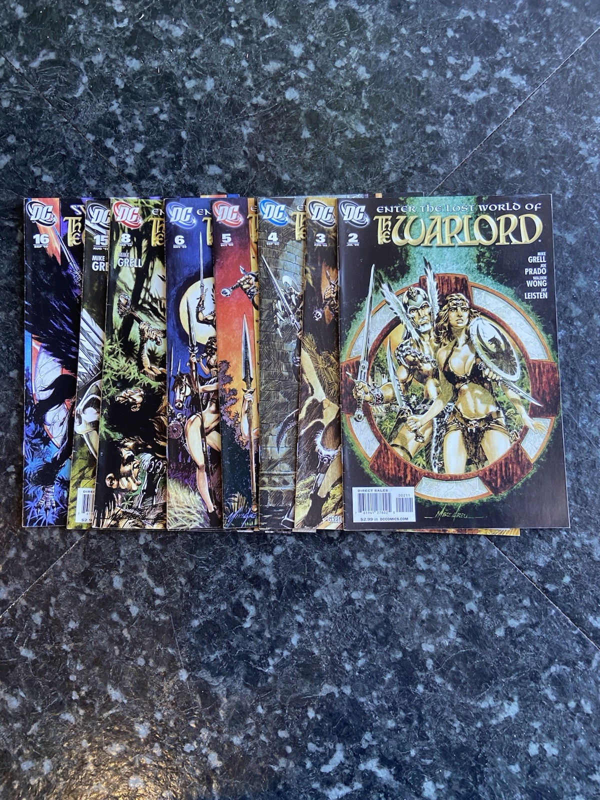 Enter The Lost World Of The Warlord 8 Issue Lot 2-6 , 8,15,16 2009 Series 