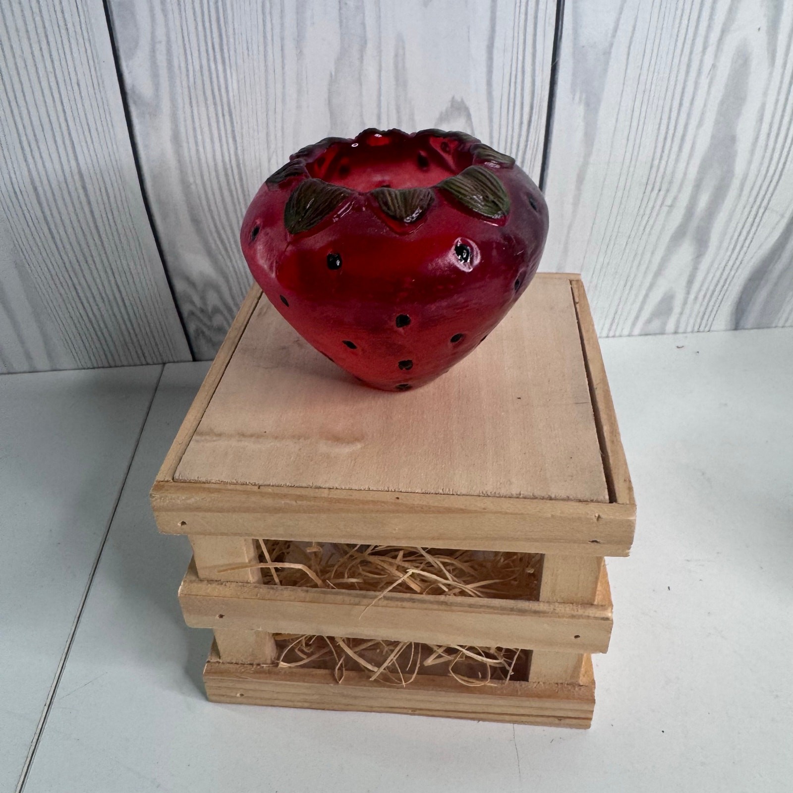 Vintage Pfalzgraff Jamberry Strawberry Candle Holder Votive Rare Pat Ferell Vintage Pfalzgraff Jamberry Strawberry Candle Holder Votive Rare Pat Ferell