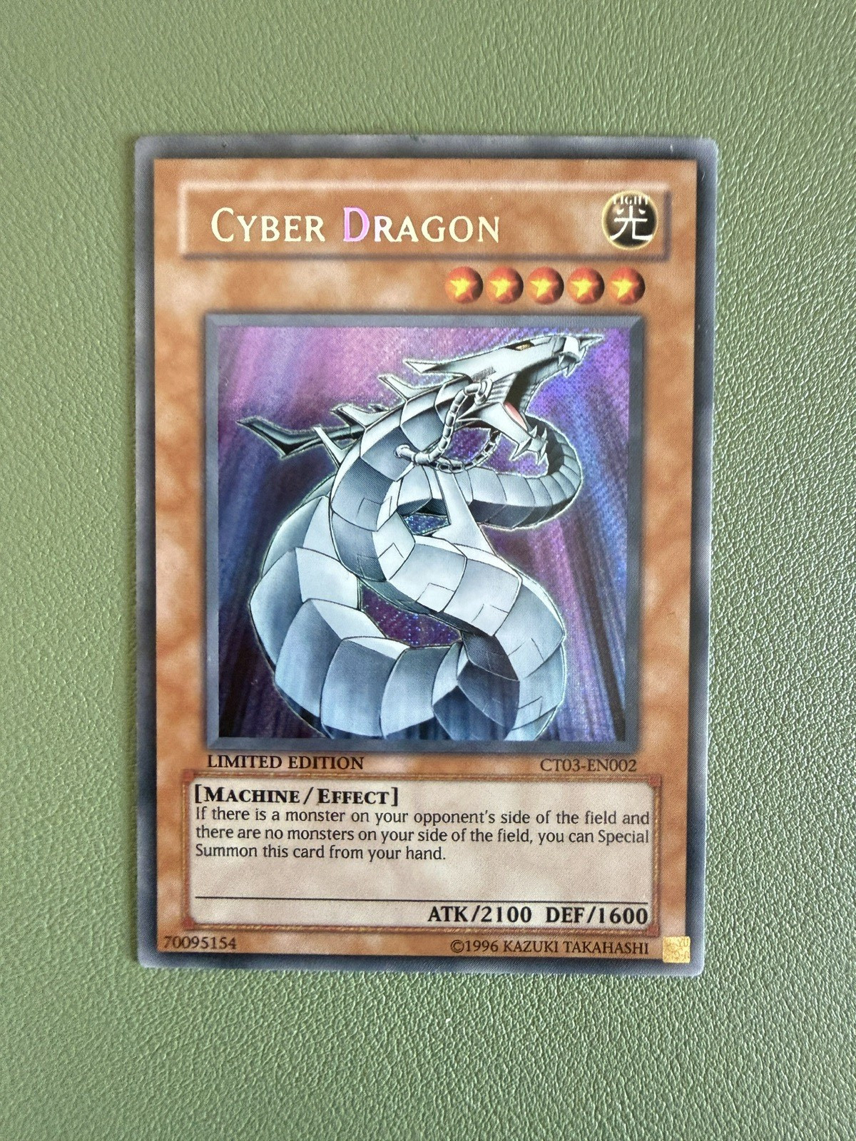 Yu-Gi-Oh | Cyber Dragon | Secret Rare | CT03-EN002 | Limited | Near Mint