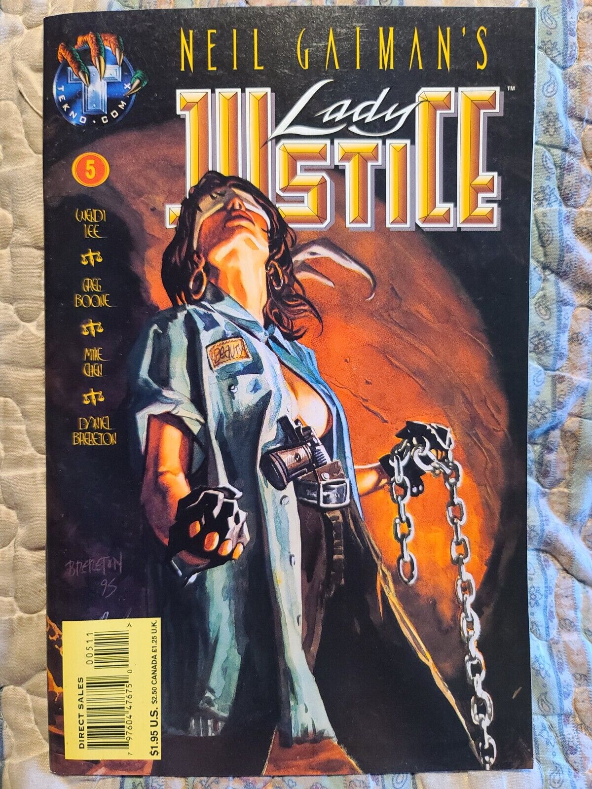Cb8~comic book -lady justice- #5- Dec 1995