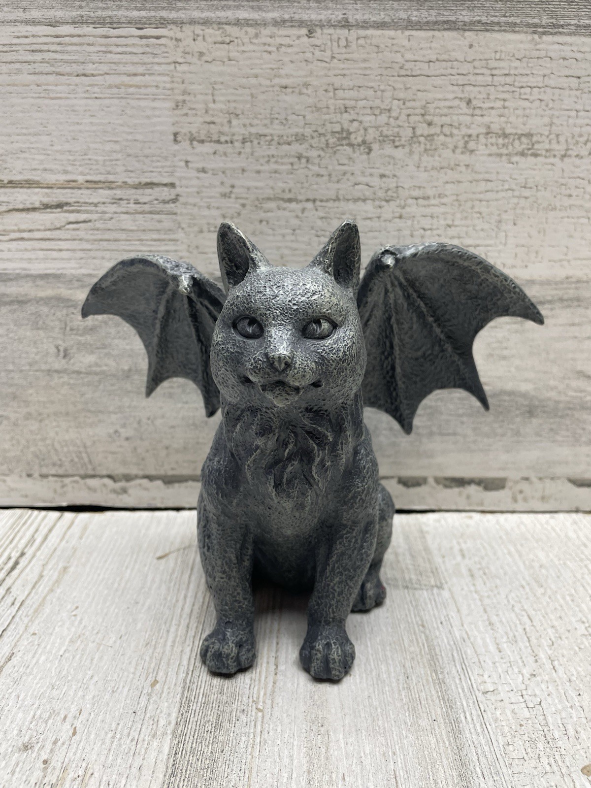 Pacific Giftware Gray Winged Cat Gargoyle Figurine Statue #6321 Fantasy