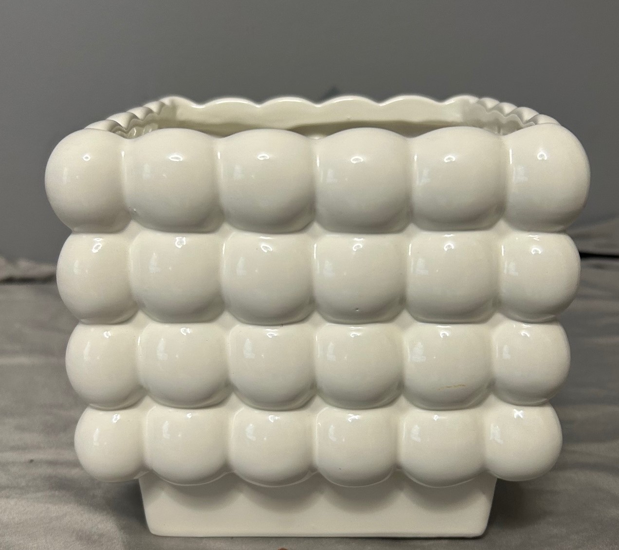 Ceramic White Bubble Planter 5\