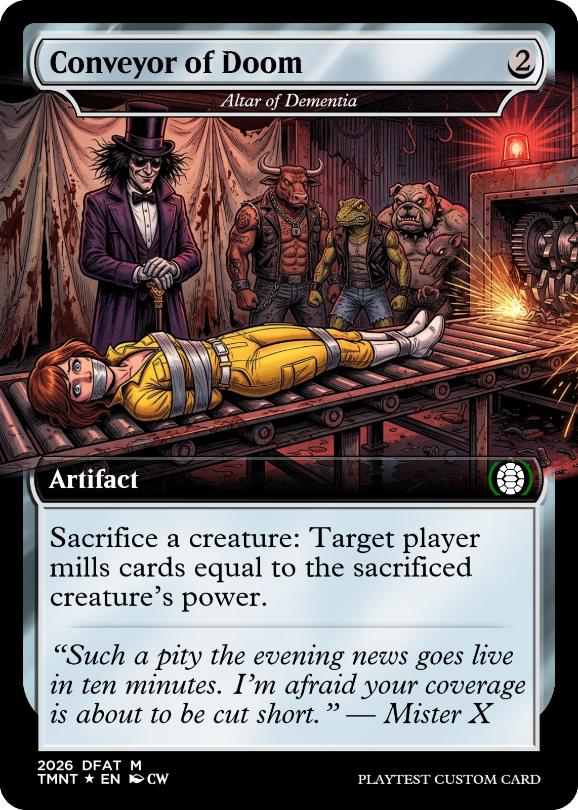 Altar of Dementia - April O\'Neil TMNT MTG Proxy / Playtest CUSTOM