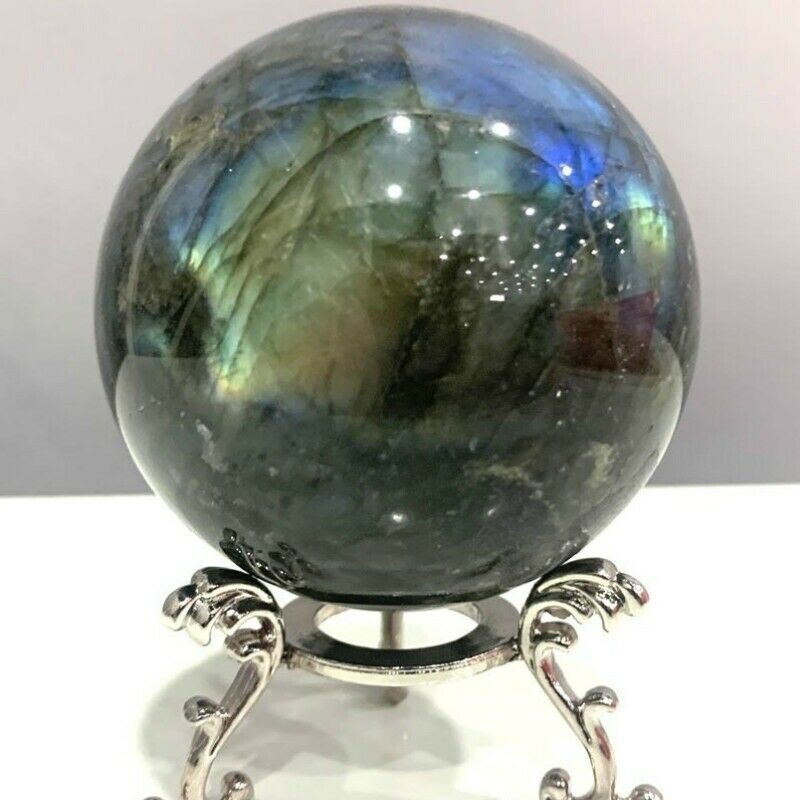400g~1000g Natural Labradorite Ball Crystal Quartz Gemstone Sphere Reiki Healing