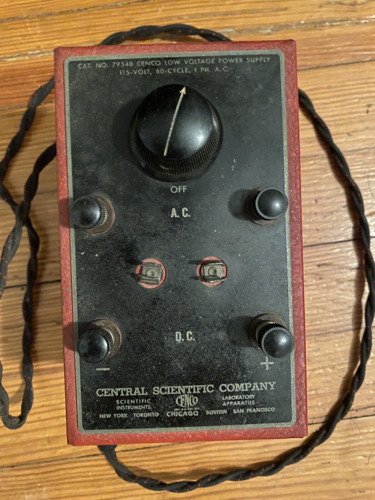 Central Scientific Company Antique AC Inverter