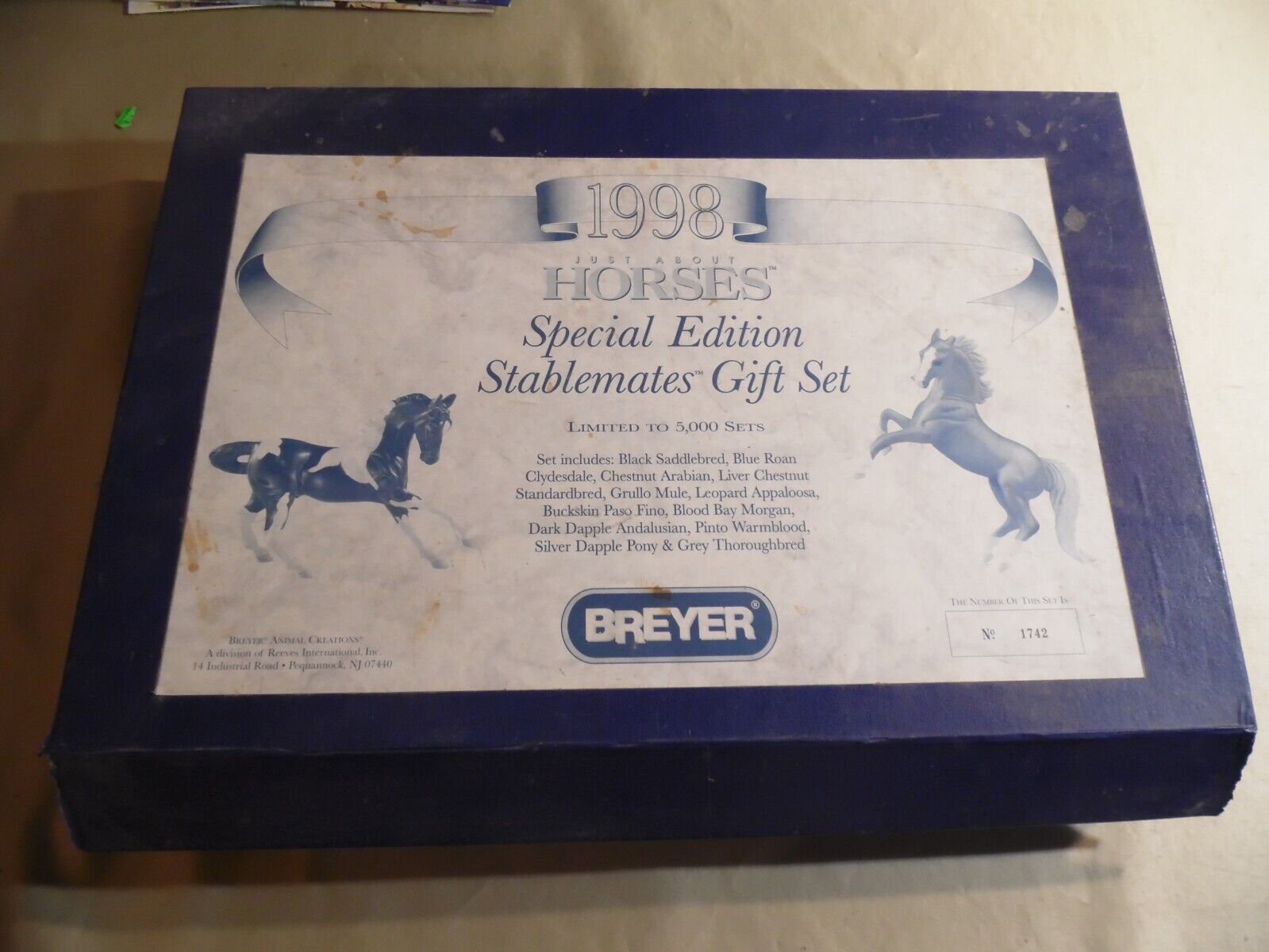 Breyer 1998 Just About Horses Special Edition Stablemates Gift Set / See Pics