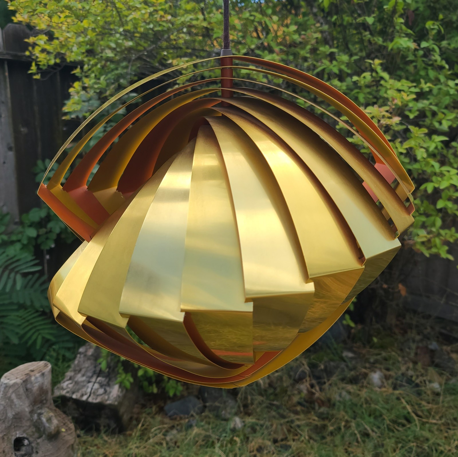 Vintage Louis Weisdorf MCM Danish Konkylie Pendant Lamp For Lyfa Vintage Louis Weisdorf MCM Danish Konkylie Pendant Lamp For Lyfa