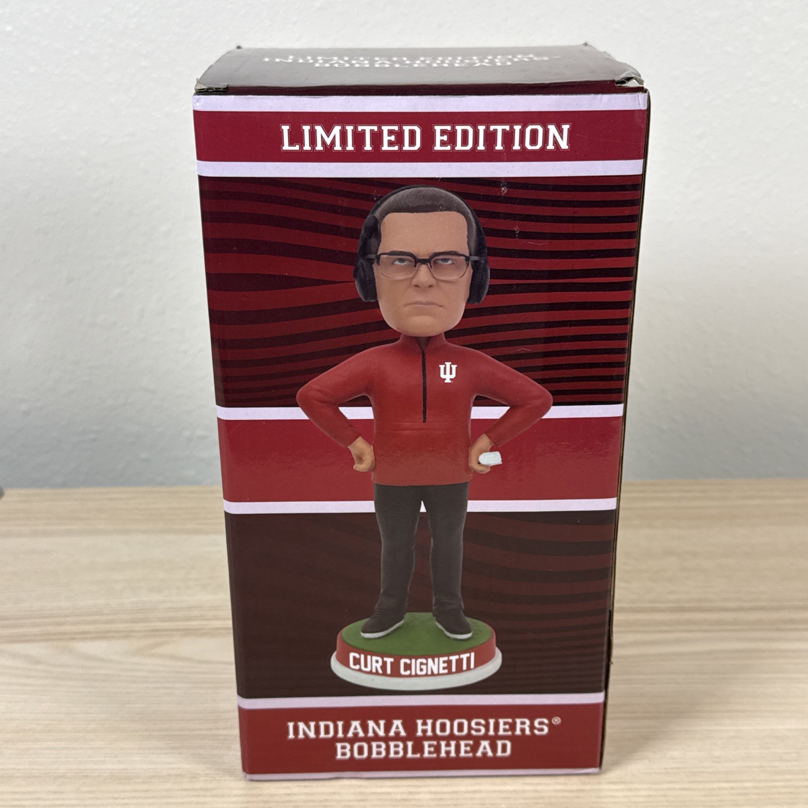 Curt Cignetti Indiana Hoosiers Football Coach Standing Bobblehead NCAA