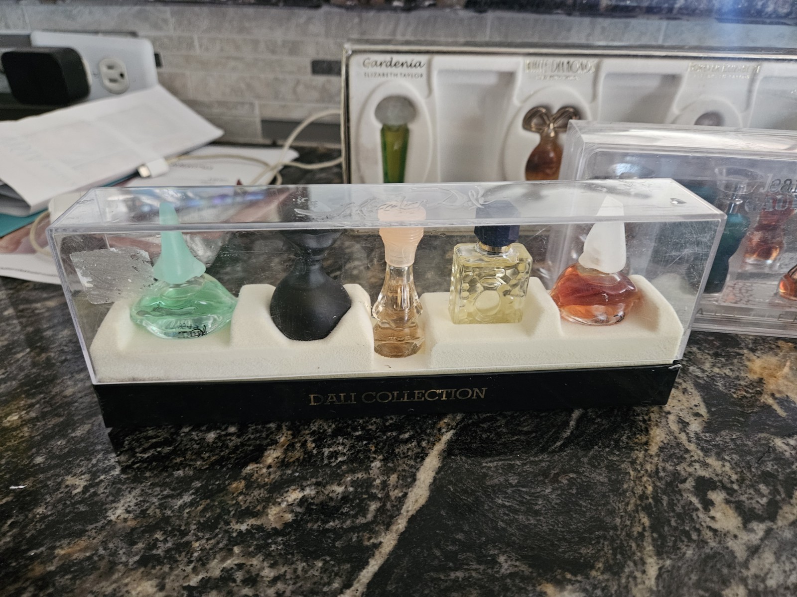 RARE, UNIQUE, ANTIQUE, VINTAGE Salvador DALI Mini Collection Mini Perfume Set