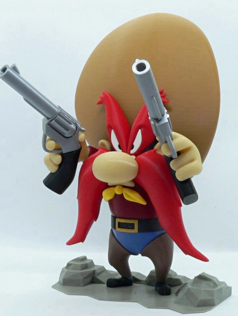 3D Printed Yosemite Sam Looney Tunes 