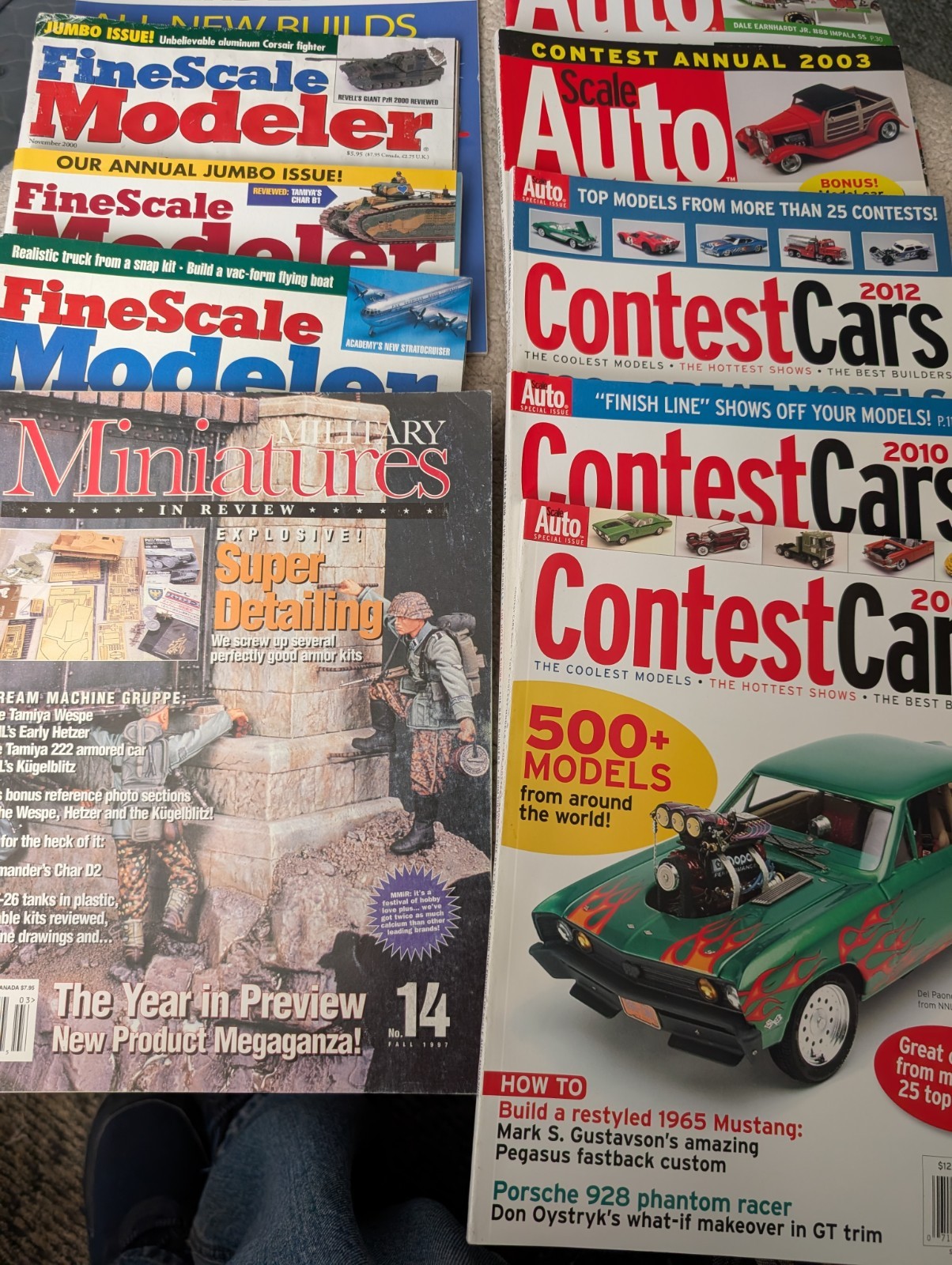 10 Magazines Scale Auto Model Car Truck Army Jets Plastic Planes Kit Ideas Hobby