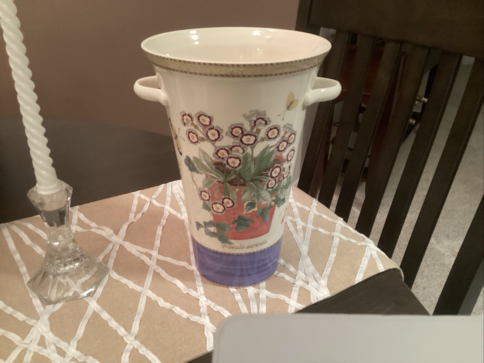 Wedgwood Sarah’s Garden 10 Inch Vase, autographed by Sarah Duchess Of York 2000