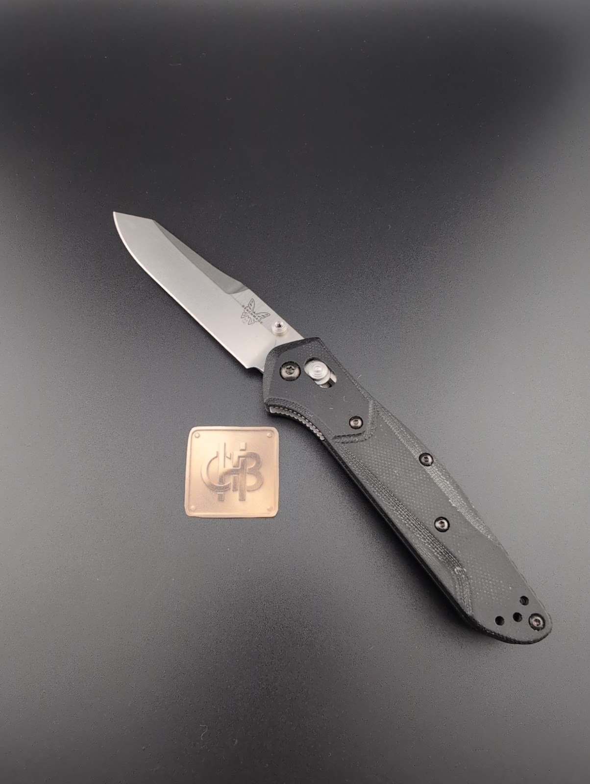 Benchmade - 940-2 Osborne S30V Plain Blade Black G10 Handles - BS-163