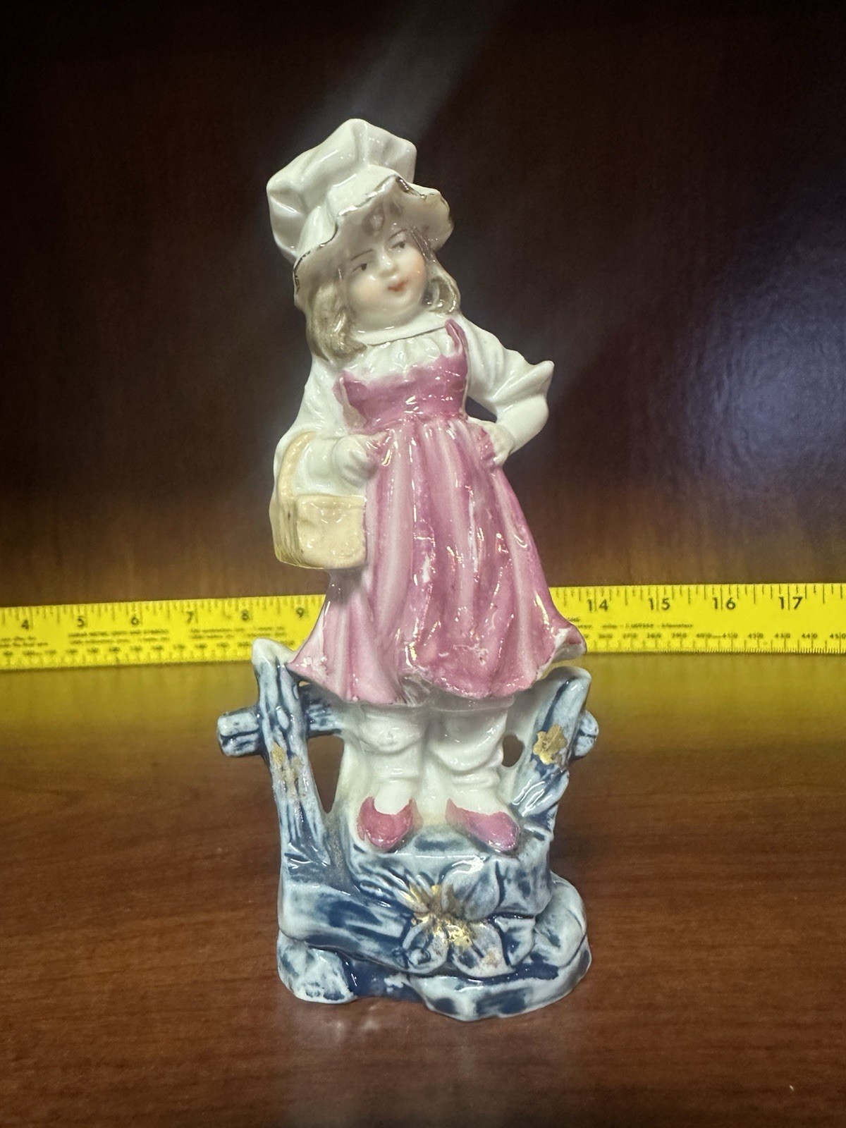 Old porcelain statue, Little Girl With Bonnet