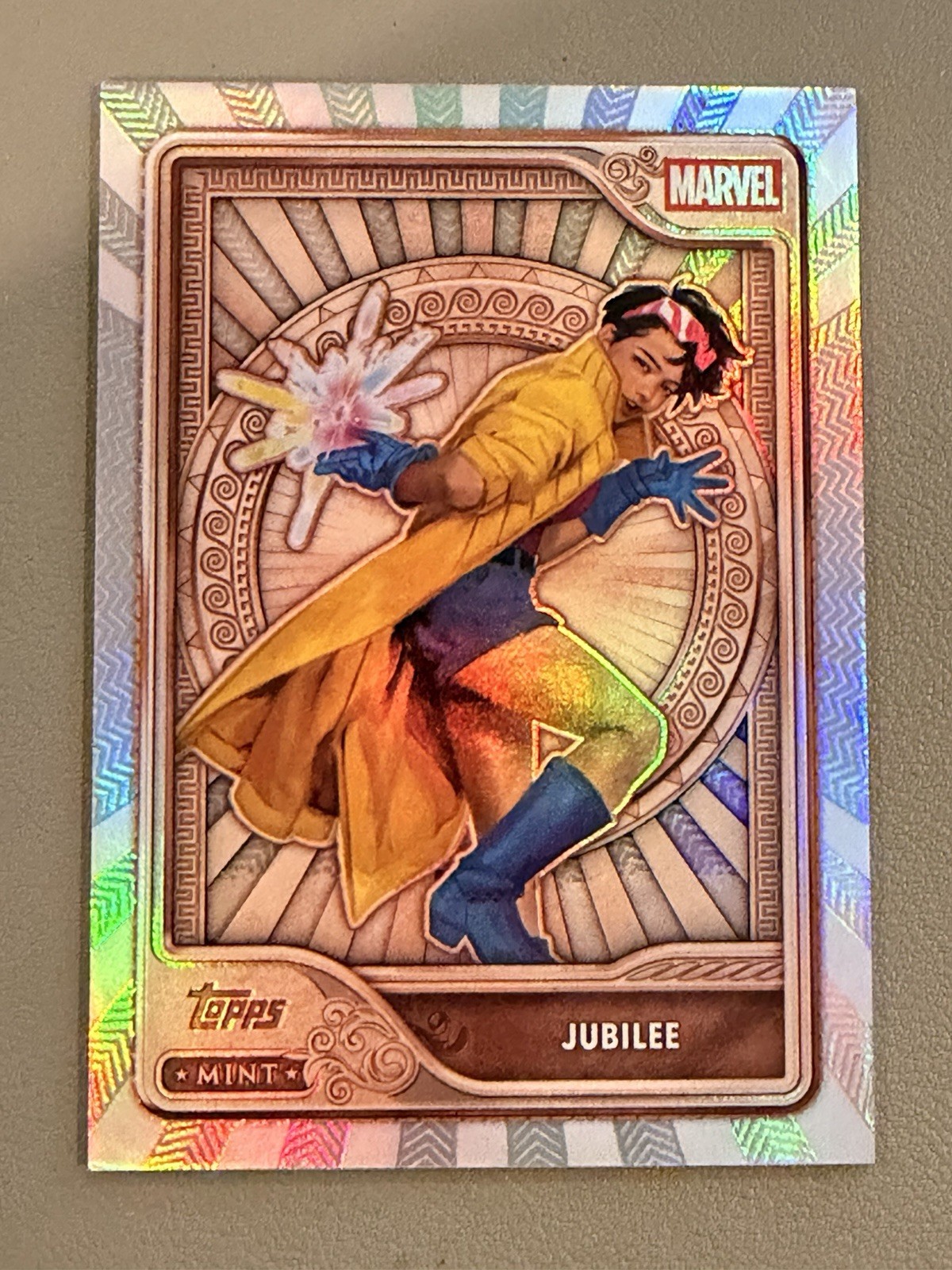 Topps 2026 Mint Marvel Jubilee #47 In Marvel We Trust Bronze Parallel Card