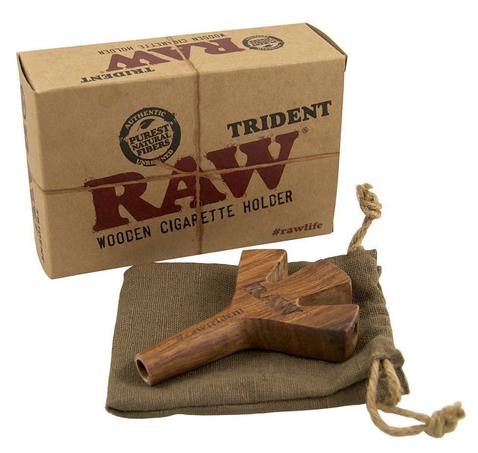 Raw Accessories - Raw Wood Cigarette Holder Trident