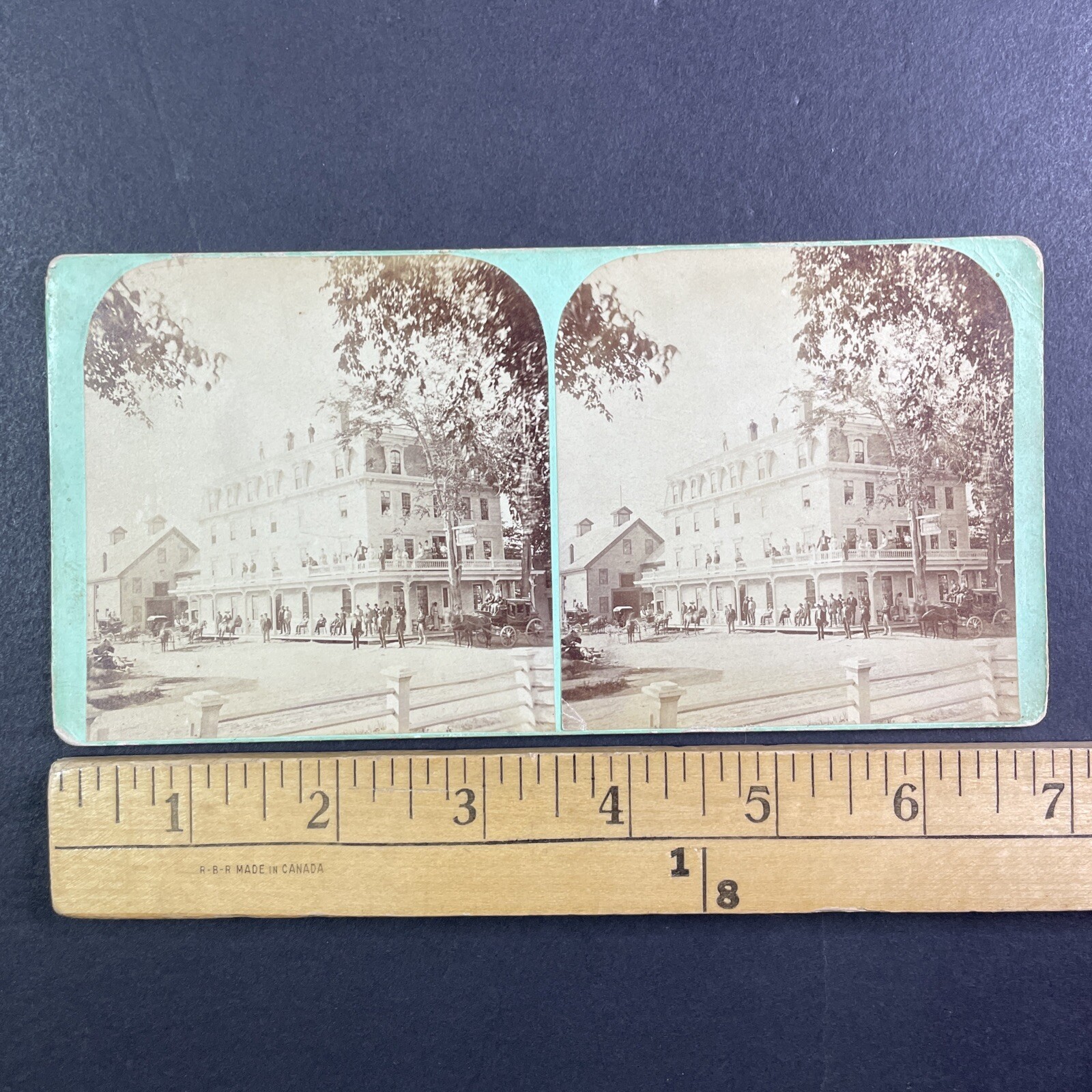 Searsport House Stereoview W. H. Matthews 1873 Maine Resort Victorian