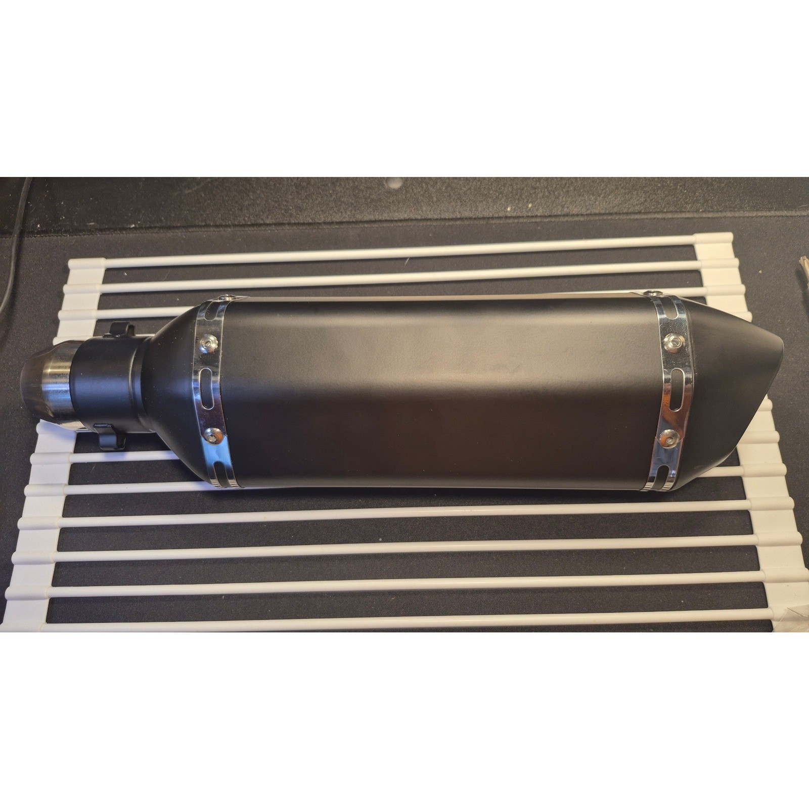 Akrapovic Quad Cut Muffler Matte Black Stainless Universal Slip On 36mm-51 mm