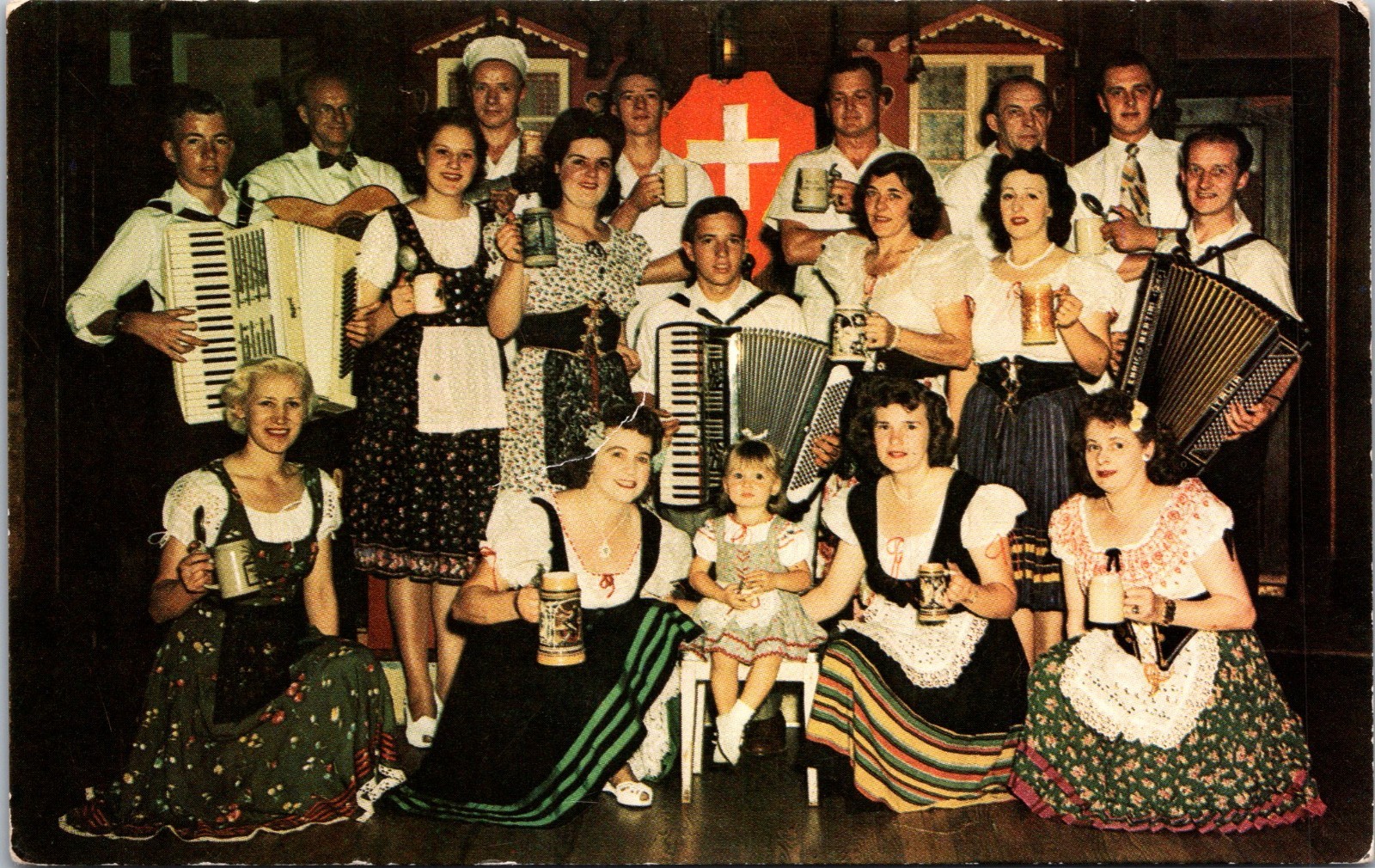 Swiss Trudy & Her Alpineers , Nanuet, New York Postcard