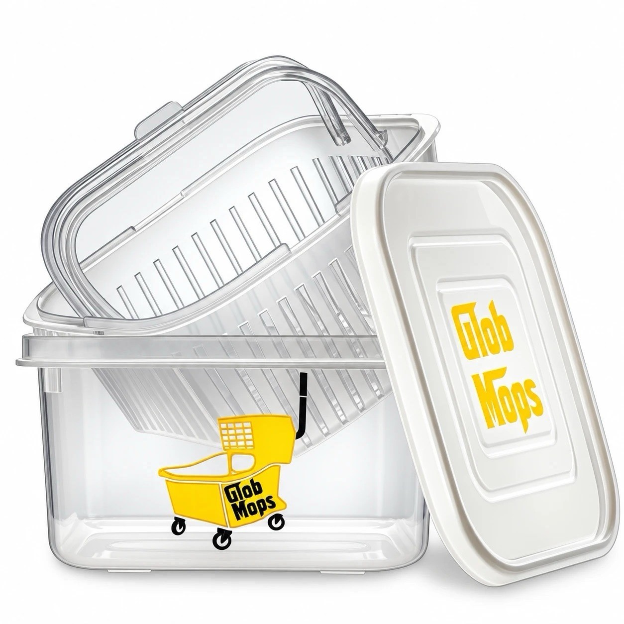 Glob Mops - Mop Bucket Cleaning Basket - Square Bucket *USA*