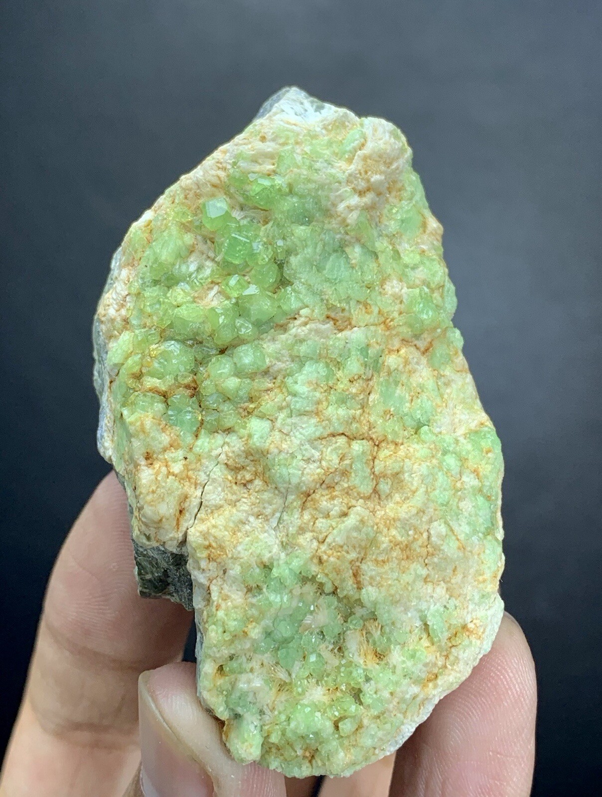 113Gm Natural Green Garnet, Raw Garnet, Garnet Cluster Specimen From Afghanistan