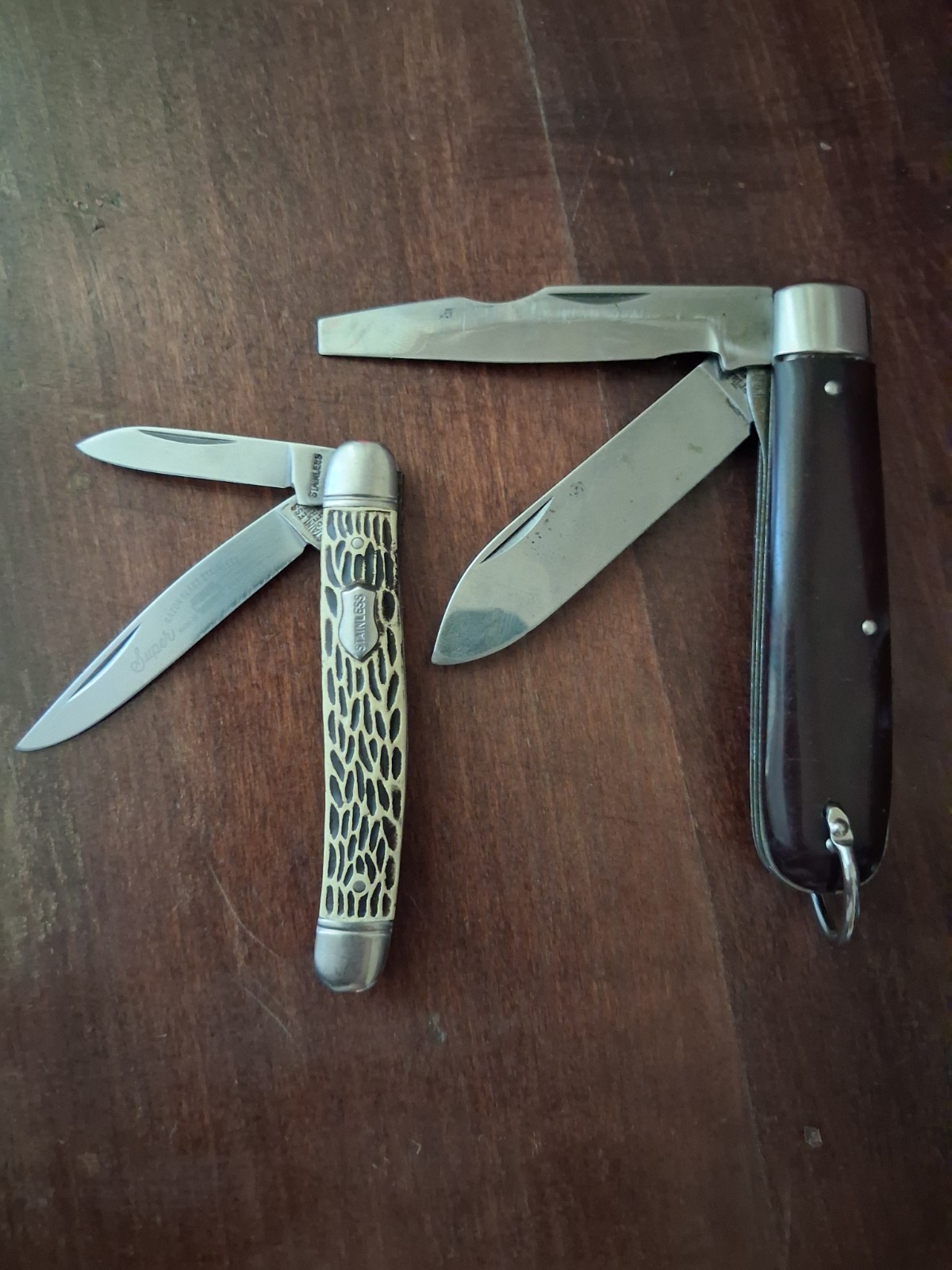 Vintage Imperial USA Stainless And Carbon Steel Pocket Knives