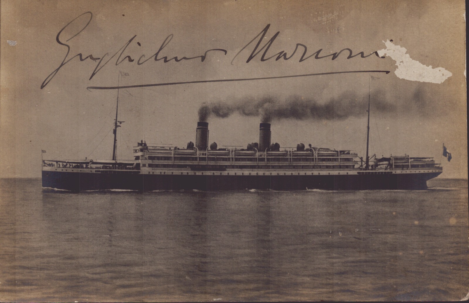 GUGLIELMO M. MARCONI - PICTURE POST CARD SIGNED