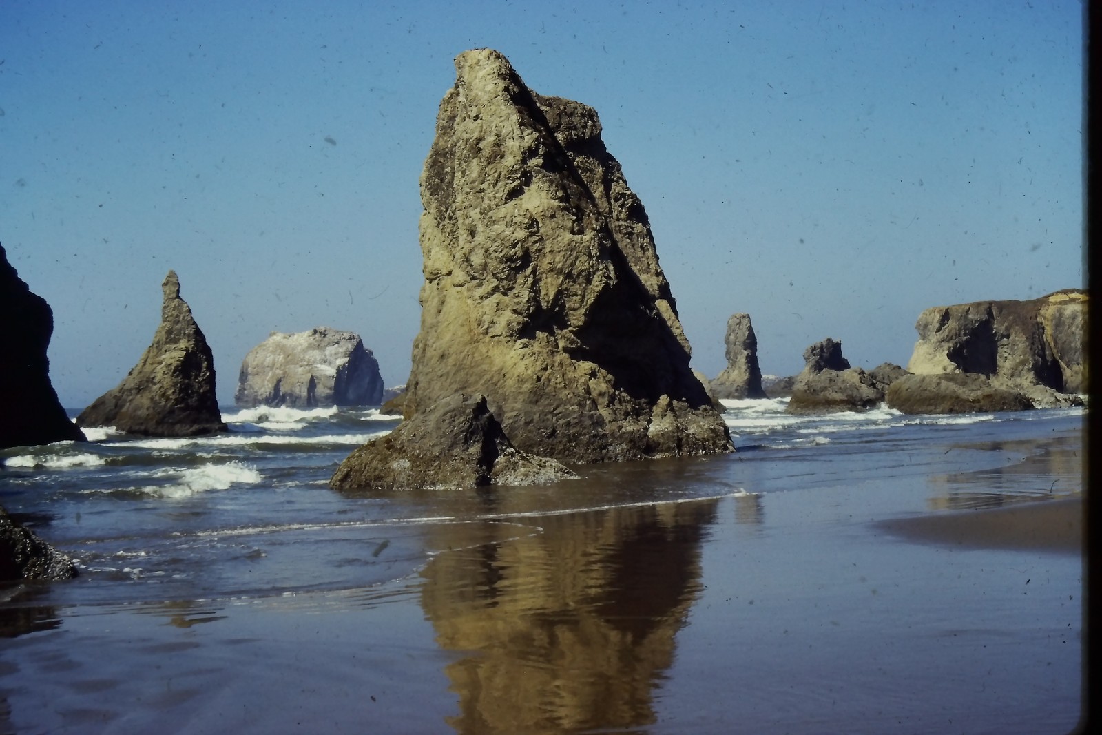 c1960\'s 35mm Slide Film Face Rock State Scenic Viewpoint Bandon Oregon Ocean