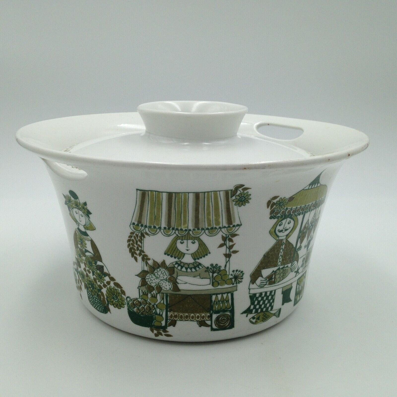 Figgjo Turi Design Market Lidded Casserole 12000 Norway Vintage Mid-Century MCM
