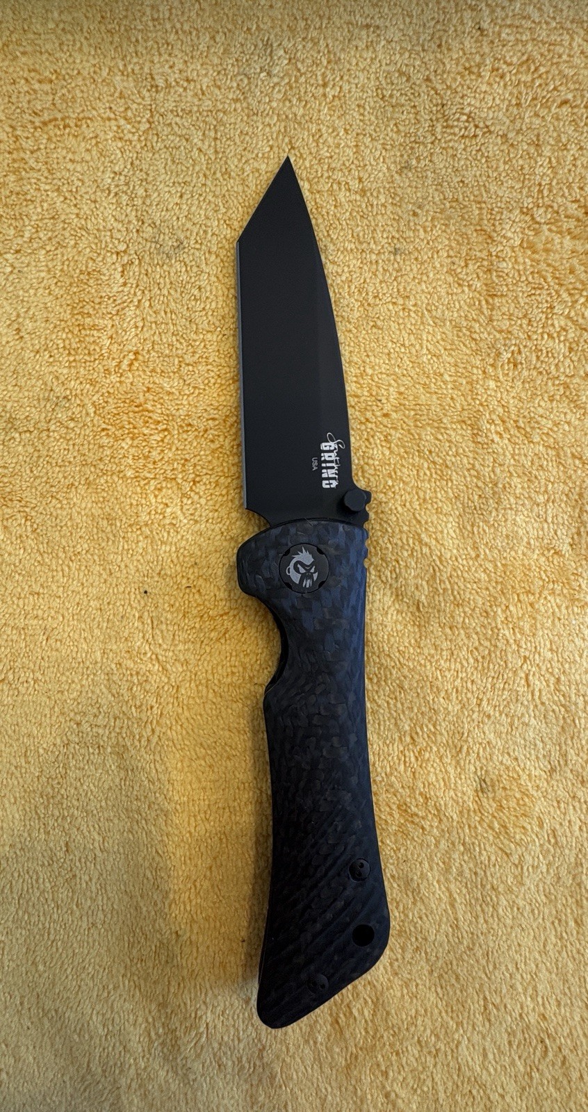 Zac Brown Southern Grind Spider Monkey Tanto Carbon Fiber S35VN SG06050208