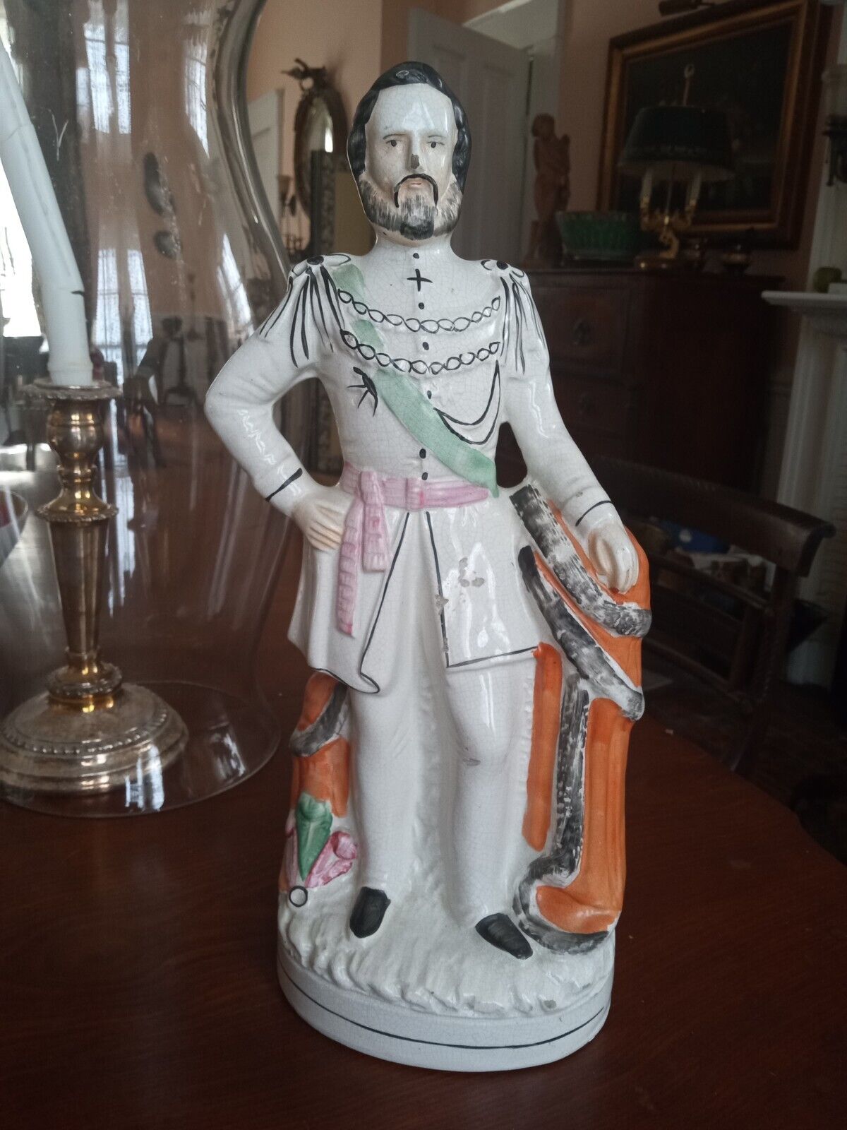 A 19 Cent. Staffordshire Figure Of Prince Albert, Queen Victoria's Husband.  18
