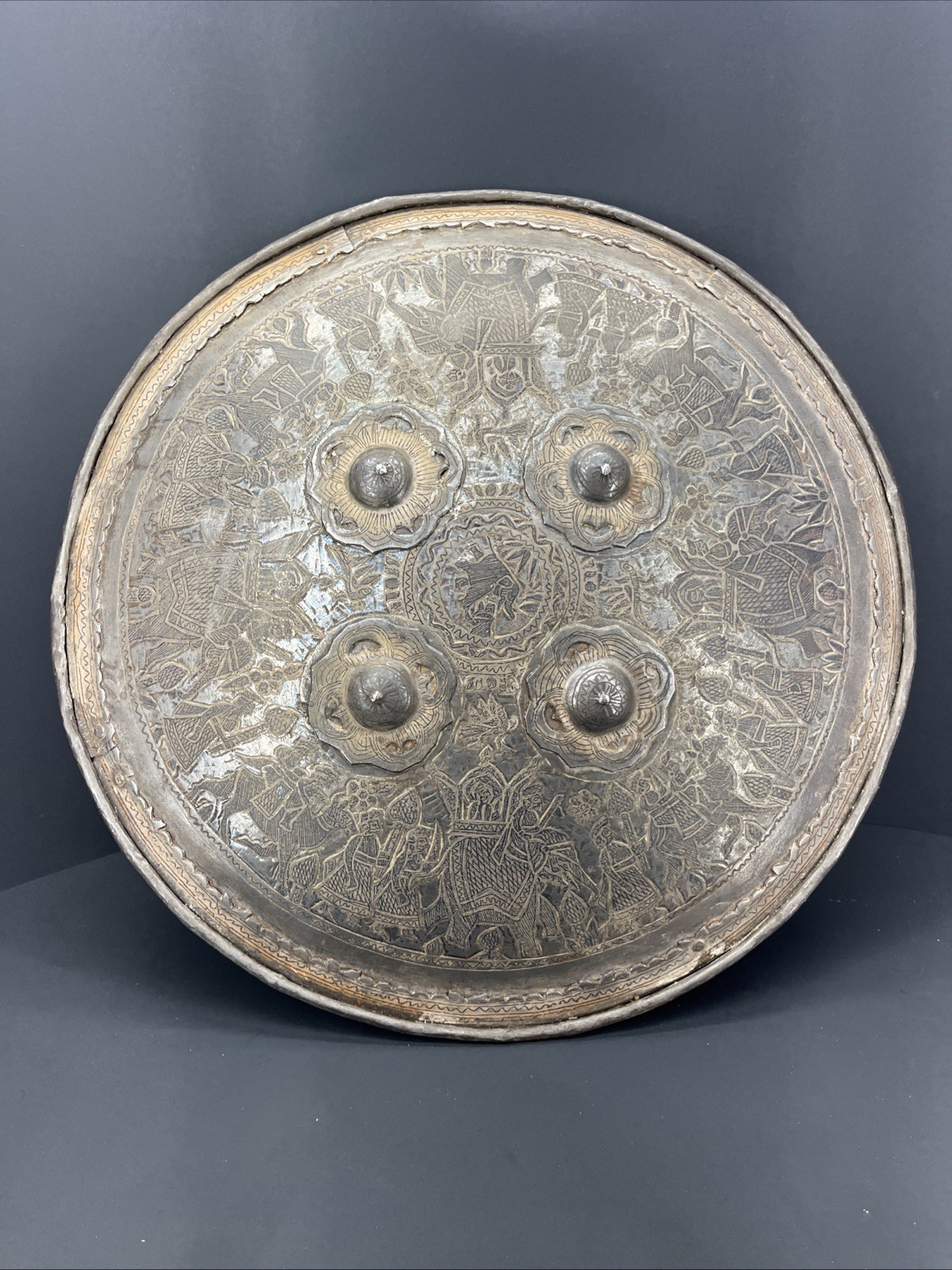 Antique Indo Persian Shield 18 Inches