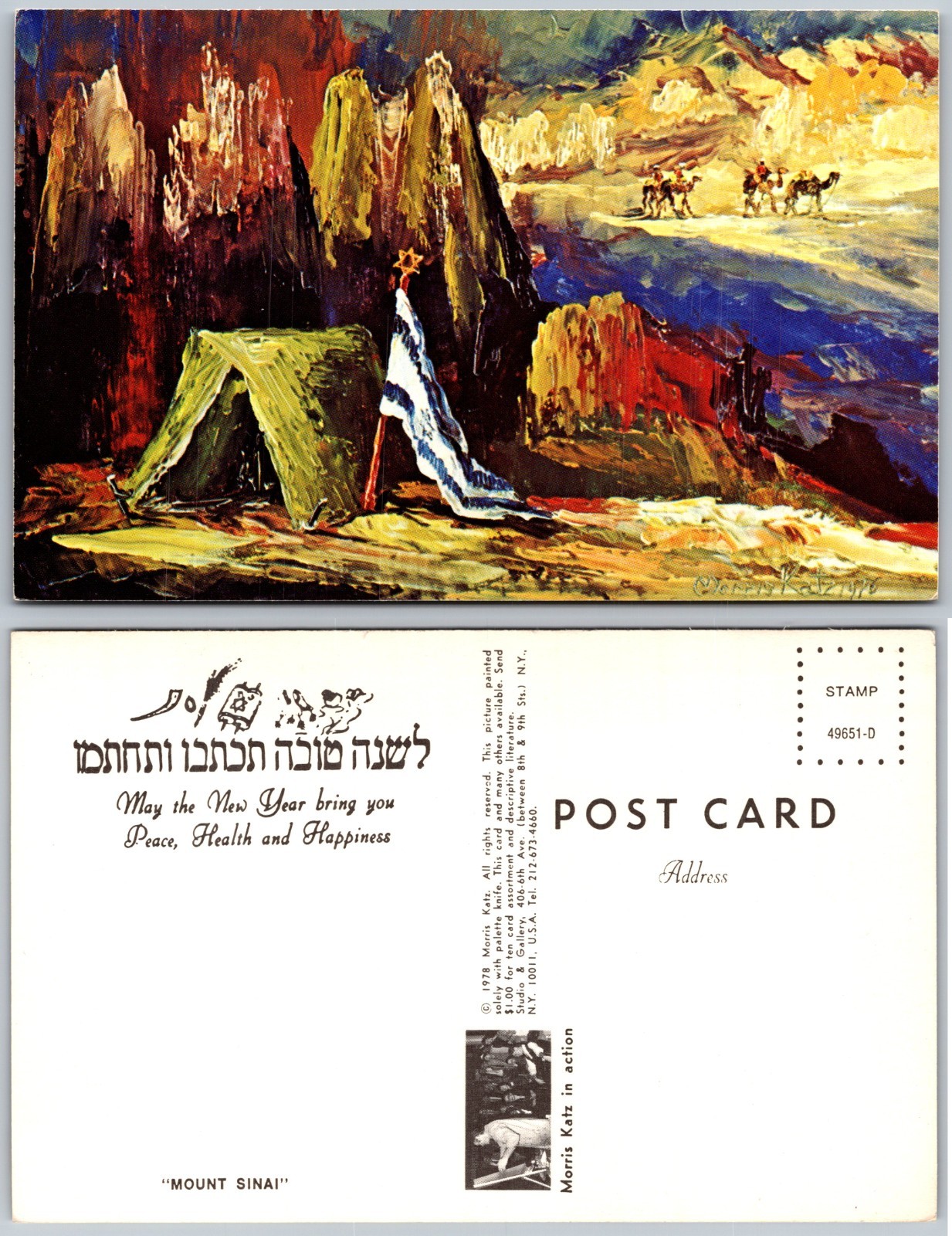 Mount Sinai Israel Postcard