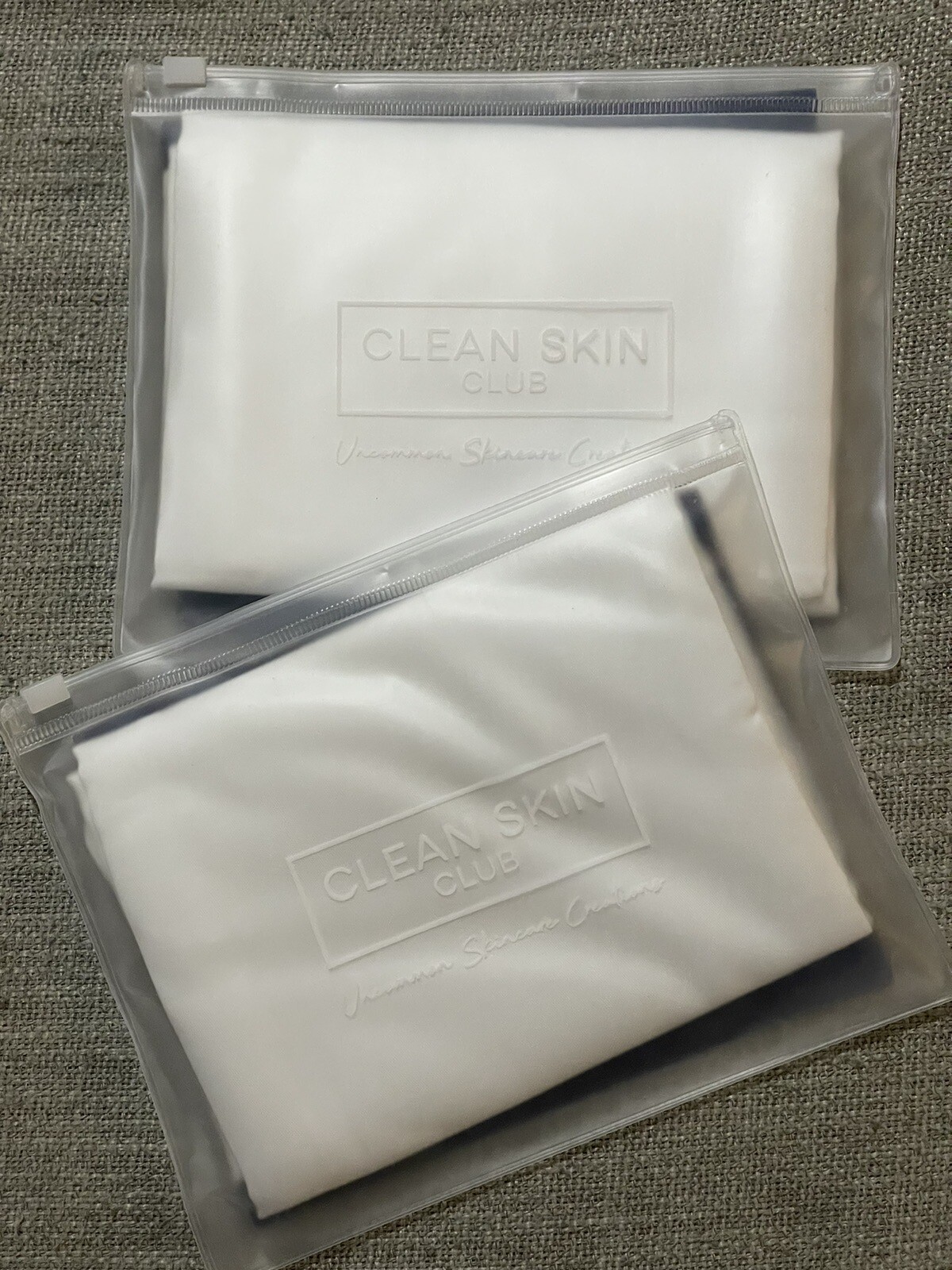 Clean Skin Club Antibacterial Pillowcases Clean Sleep  White Set Of 2  New 