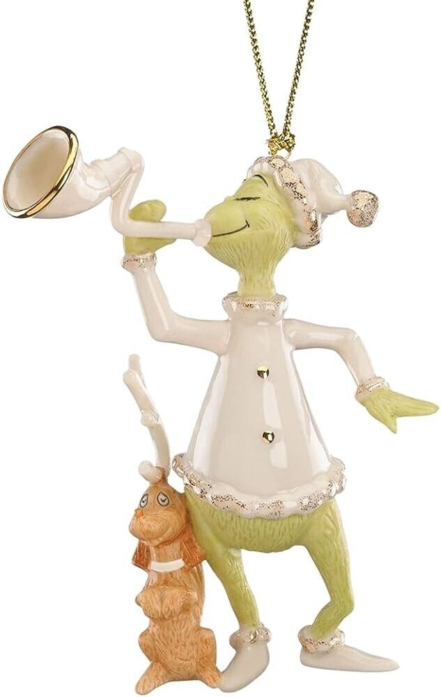 Lenox Grinch Who Stole Christmas\' Grinch\'s Sounding The Horn Ornament New