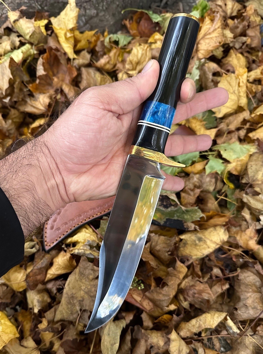 12” Handmade Carbon Steel Hunting Bowie Knife Fixed Blade Tactical Collectible
