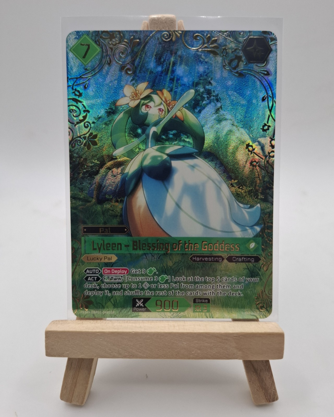 Palworld Tcg Lyleen Blessing of the Goddess EBP01-049 SSP Dawn of Palpagos ENG