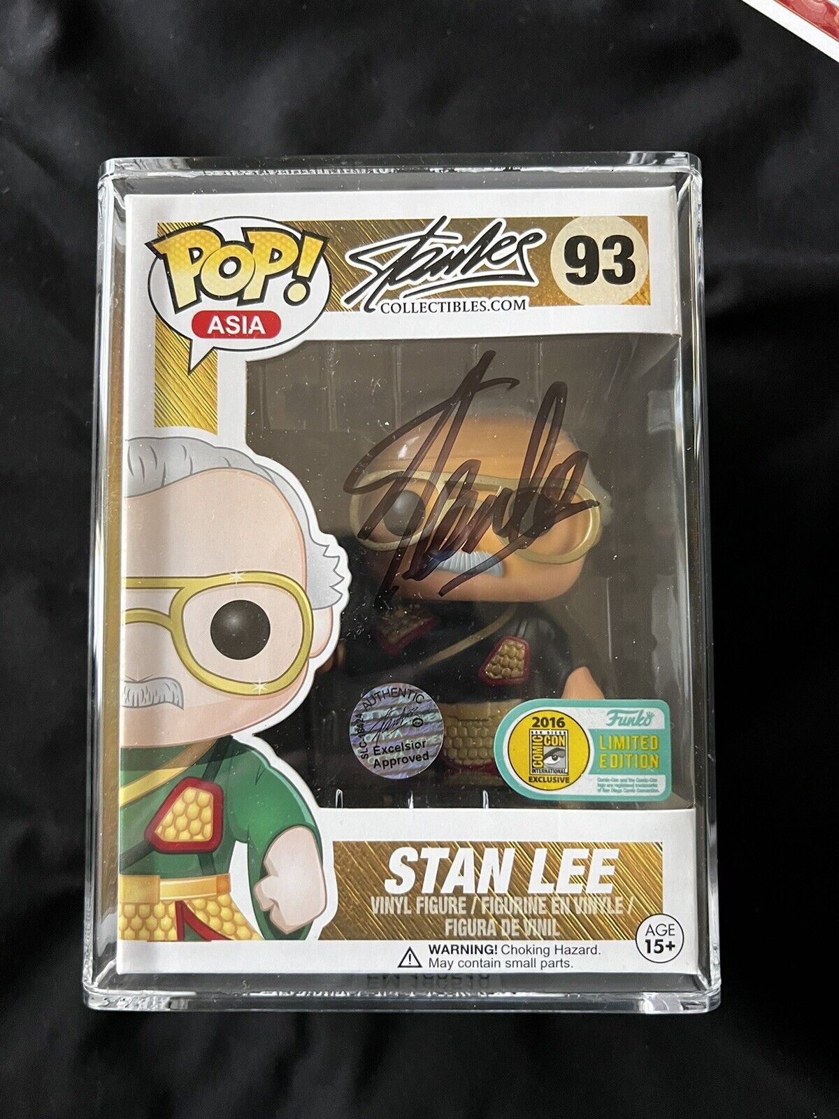 Funko Pop Stan Lee  (Guan Yu) #93 Asia SIGNED AND AUTHENTICATED READ DISCRIPT
