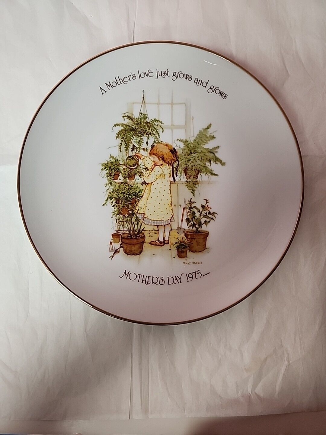Vintage Holly Hobbie Mother\'s Day 1975 Collector Plate
