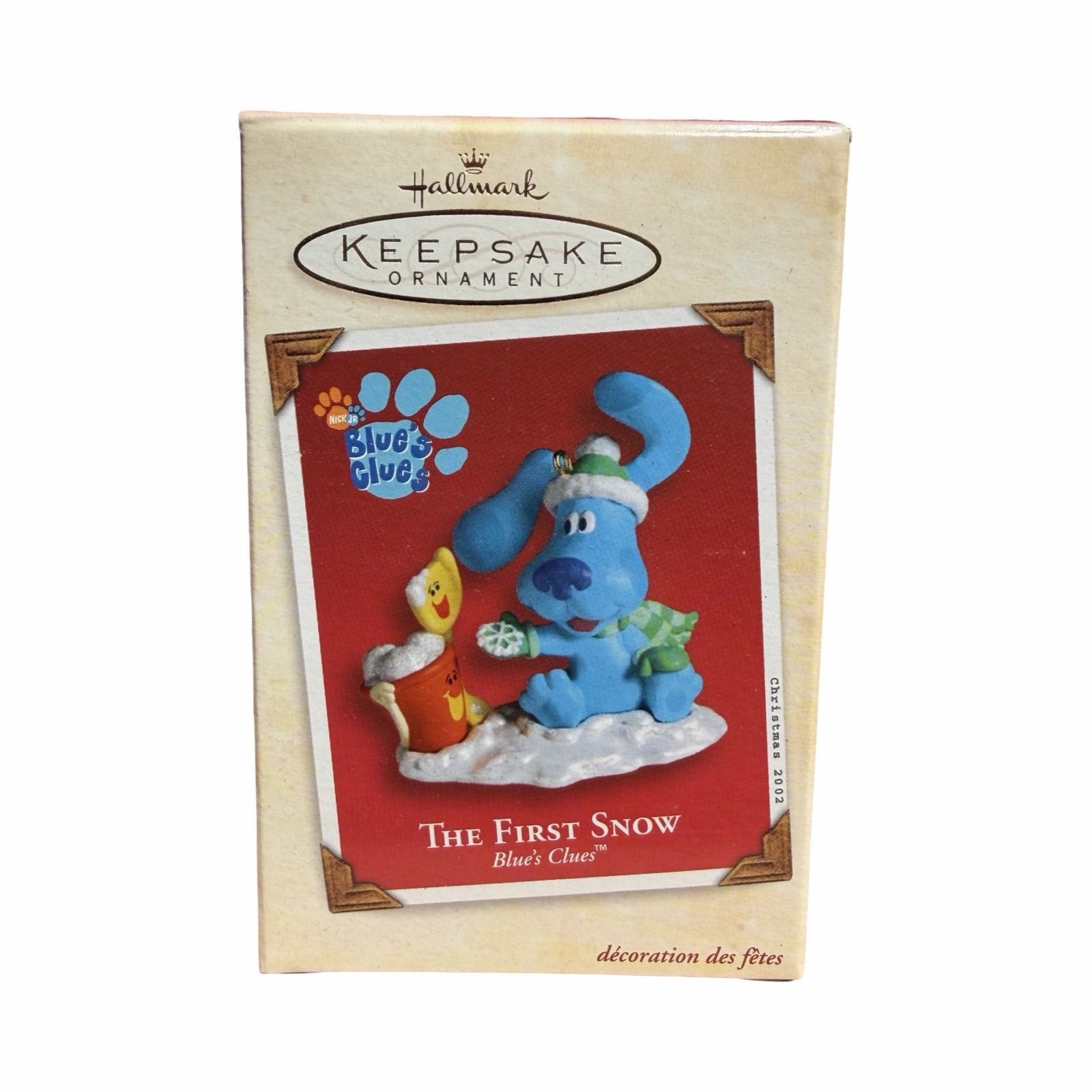 2002 Hallmark The First Snow Ornament - Nick JR Blue\'s Clues - Nickelodeon