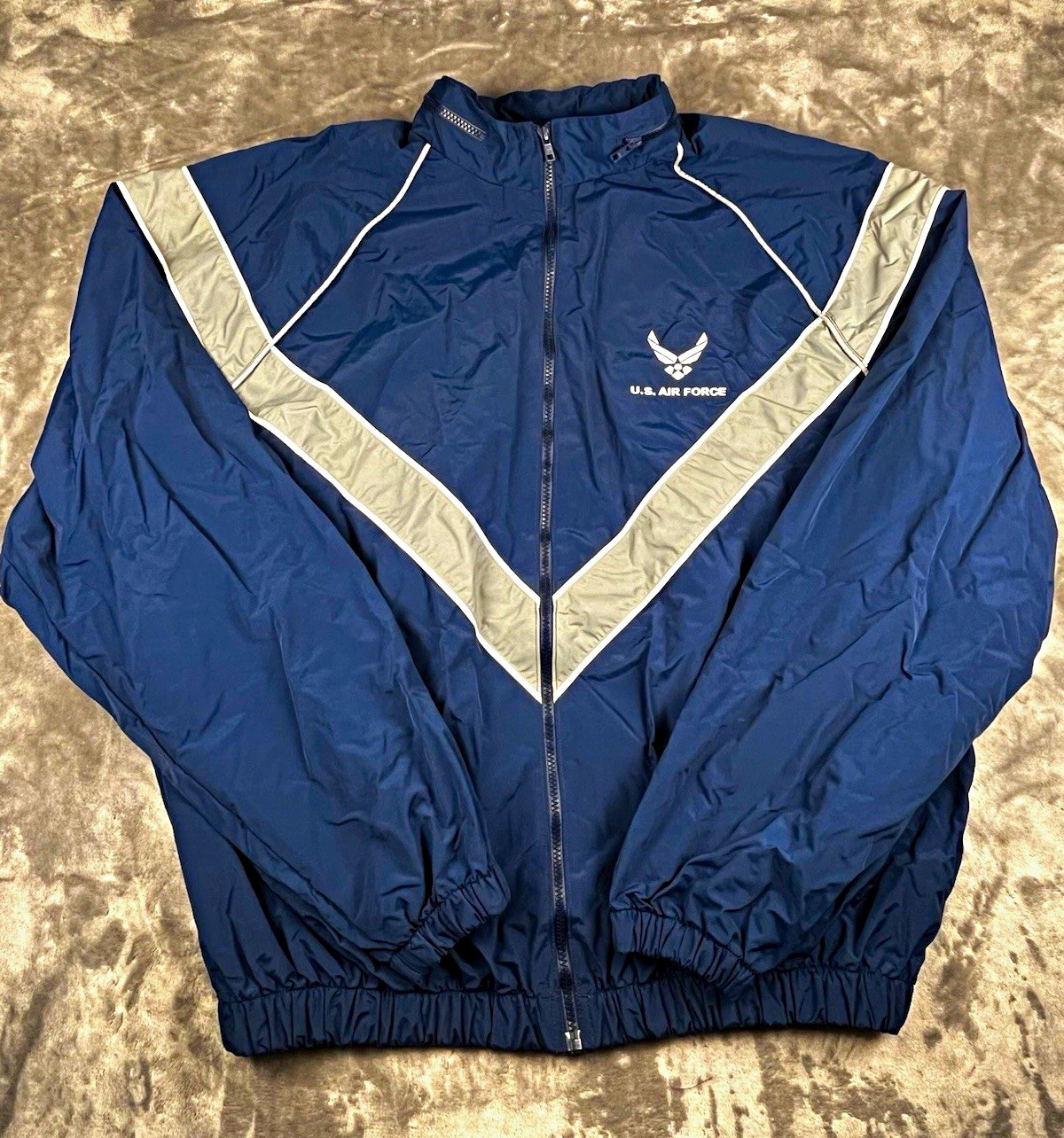 US Air Force PTU Jacket SKILCRAFT XX-Large Long Navy Blue Reflective USAF
