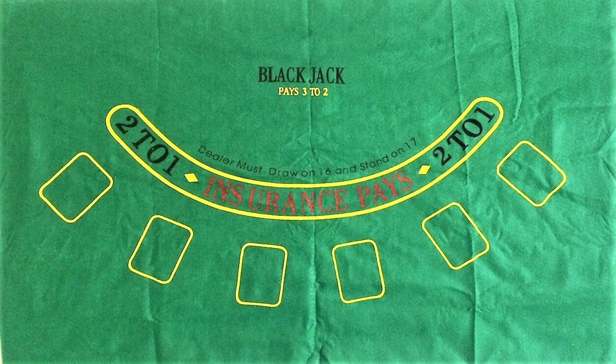 Blackjack Layout Table Top Mat Spread Matt Cover Felt Casino Game Blackjack Layout Table Top Mat Spread Matt Cover Felt Casino Game