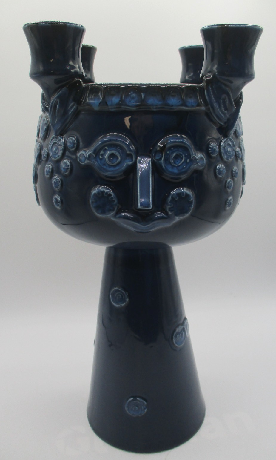 RARE ROSENTHAL BJORN WIINBLAD CENTERPIECE HEAD VASE 4 CANDLE HOLDER ~ 14 1/4\