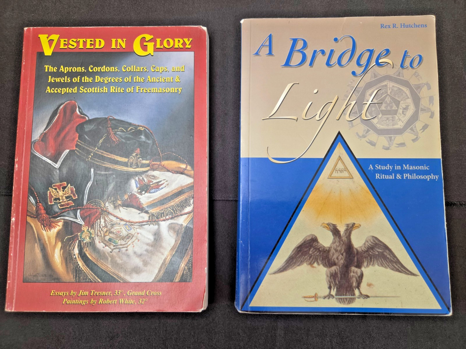 Set of two books: Vested in Glory and A Bridge to Light