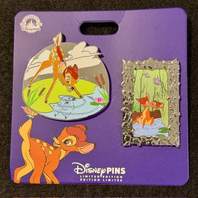 Disney Store UK 2 Pin Set - Disney Classics - BAMBI Faline - LE 1000