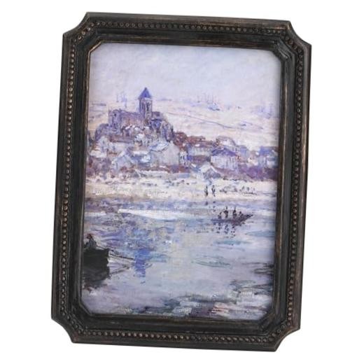 5x7 Antique Picture Frame - Octagon Vintage Picture Frames 5x 7, 5X7 Black