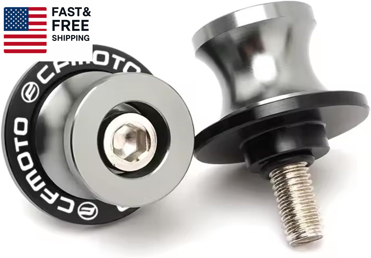 M10X1.25 Swingarm Spools for CFMOTO Ibex 450 450SS/NK 675Ss/Nk-Silver