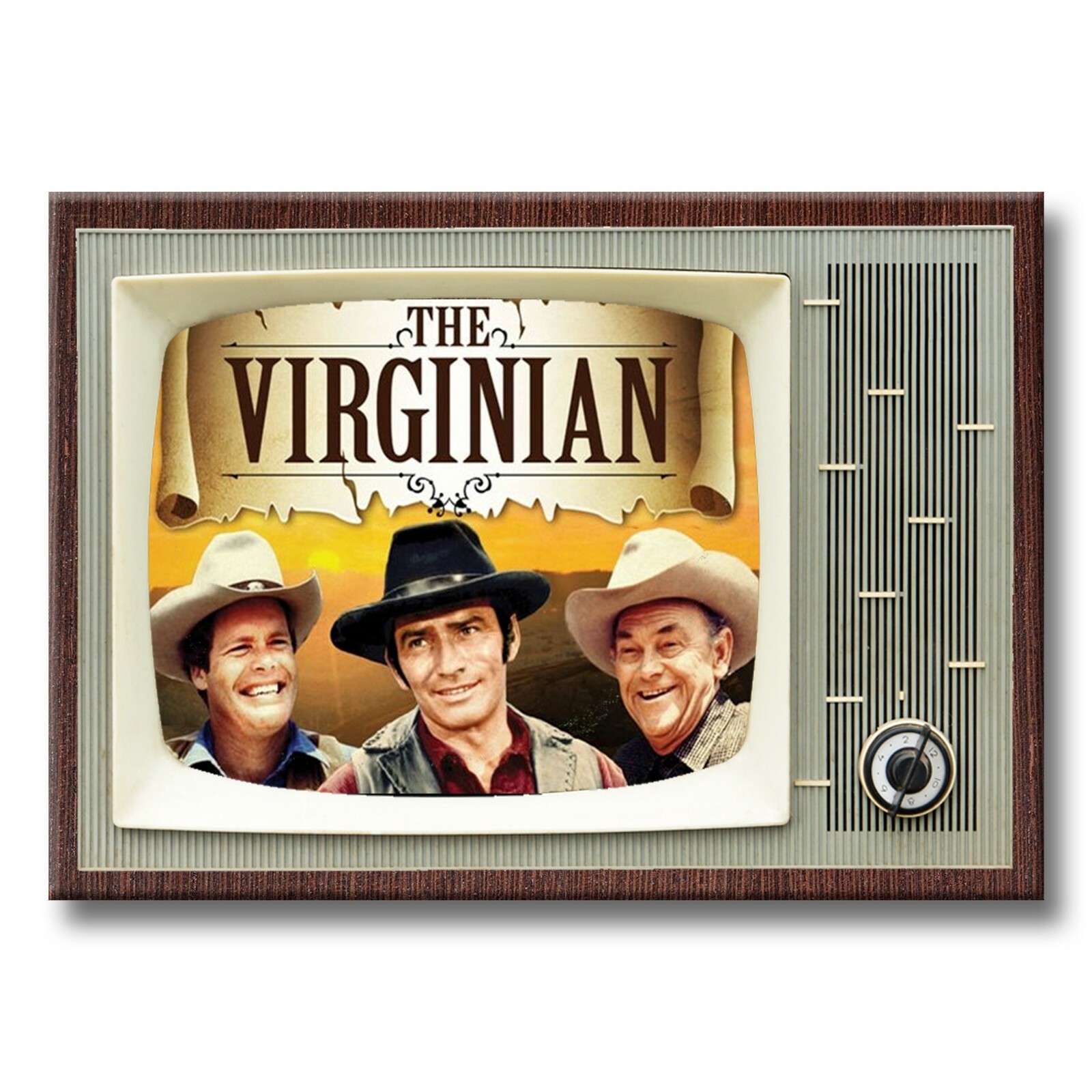 THE VIRGINIAN TV Show Classic TV 3.5 inches x 2.5 inches Steel FRIDGE MAGNET