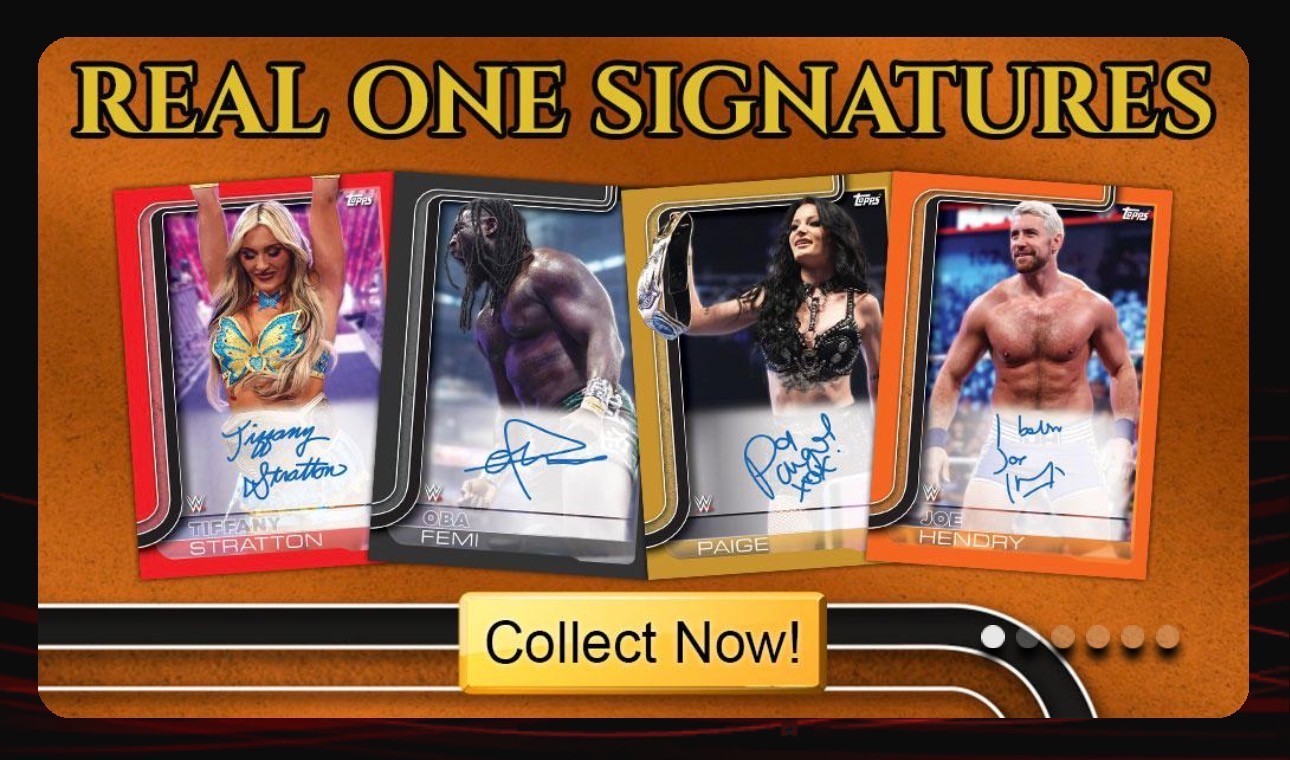 [DlGITAL CARD] TOPPS SLAM WWE REAL ONE SIGNATURES SERIES 2 RARE 20 CARD SET 2026